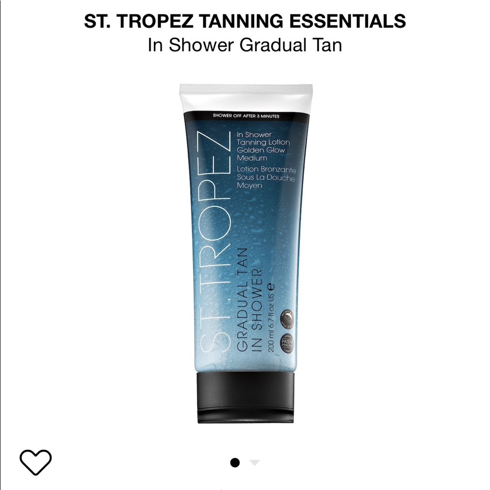 St. Tropez in shower gradual tanner